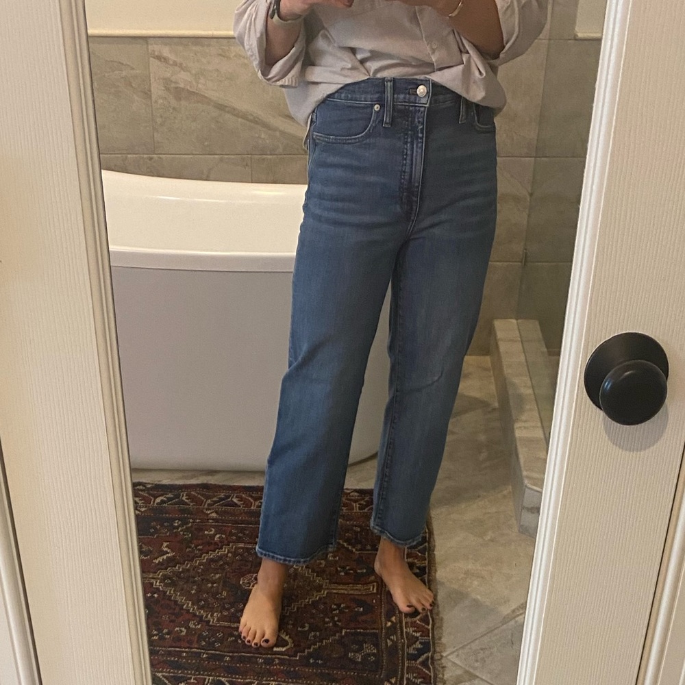 Madewell Slim leg wide crop